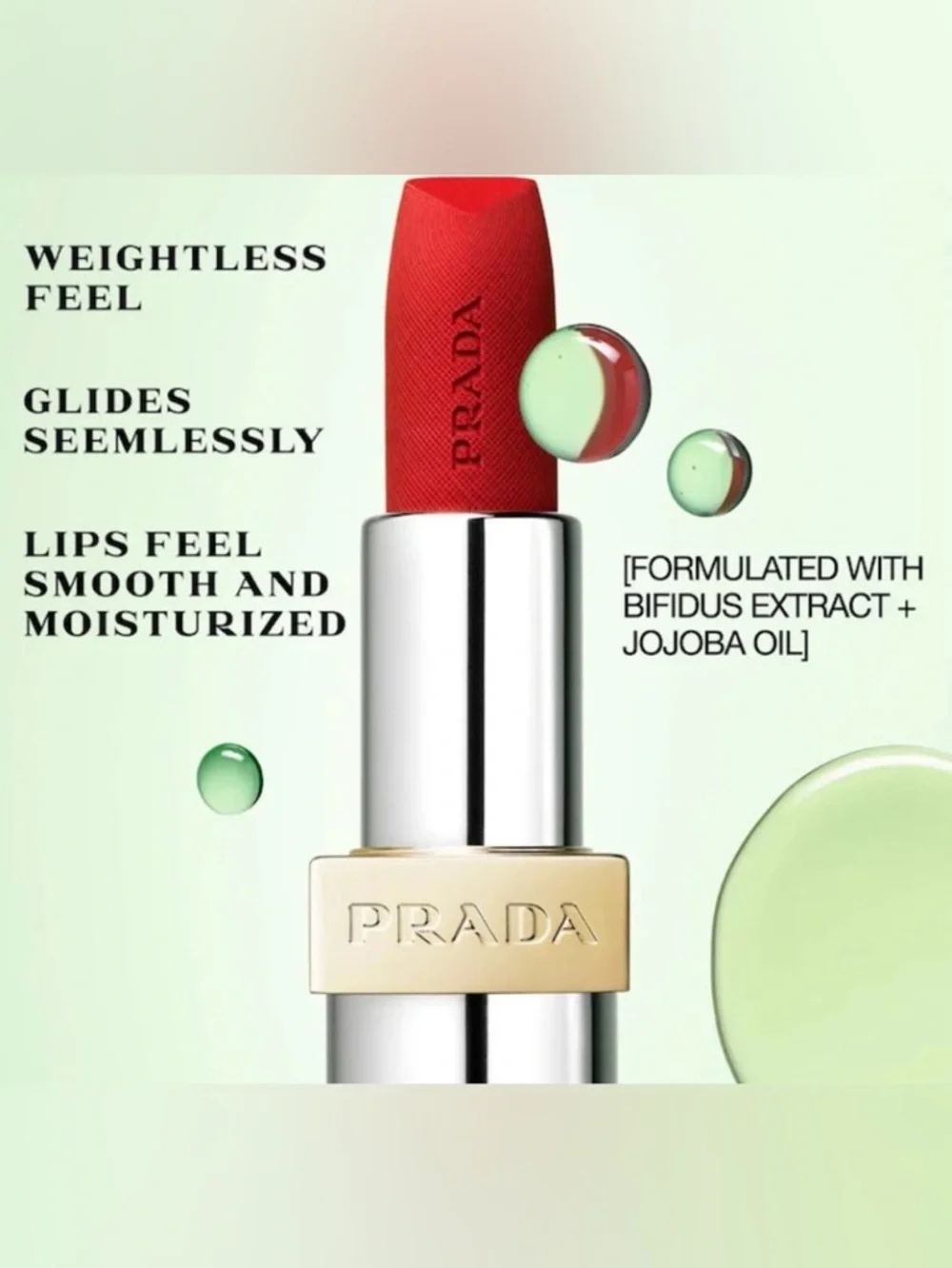 Prada Monochrome Hyper Matte 077 Arancio Lipstick Refillable Magnetic Case - Picture 3 of 15